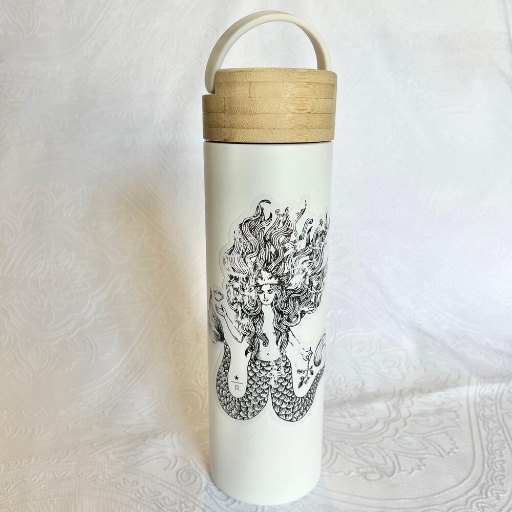 Welly Insulated Bottle 20oz White Starbucks Mermaid Infusing Stainless Steel